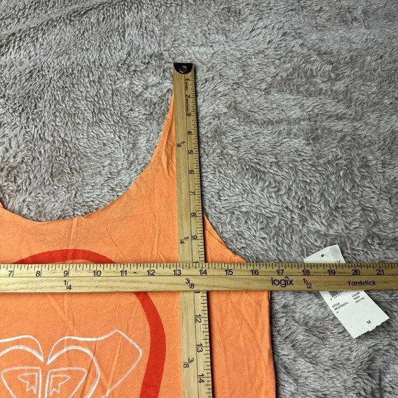 Roxy Women’s Orange Tank Top Size M 100% Cotton NWT - Picture 9 of 14